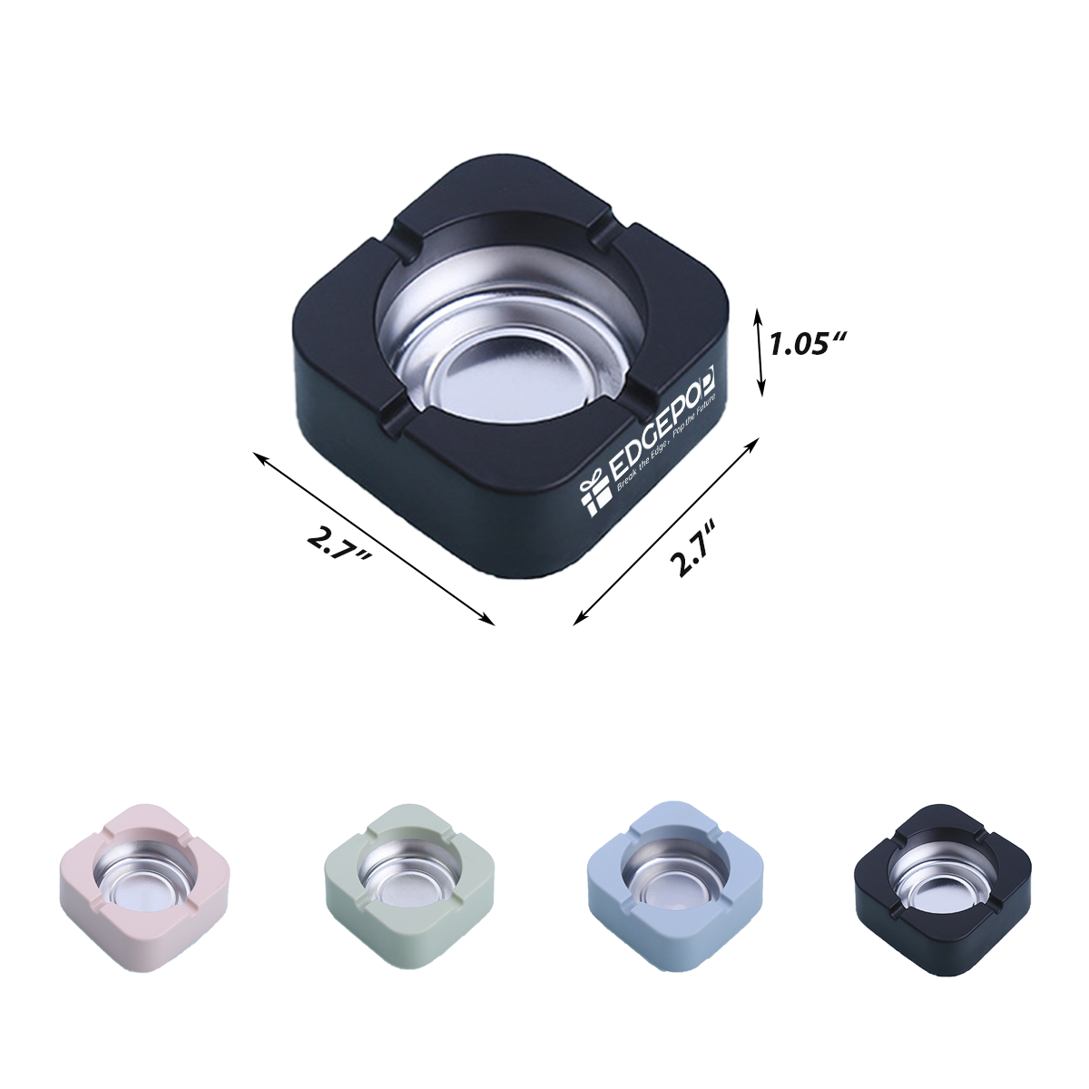 Colorflex Metal Groove Ashtray