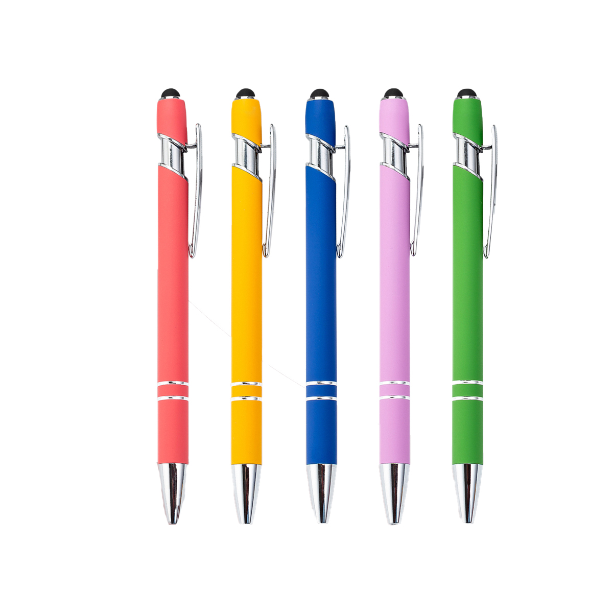 Metal Aluminum Rod Press Ballpoint Pen - Image 2